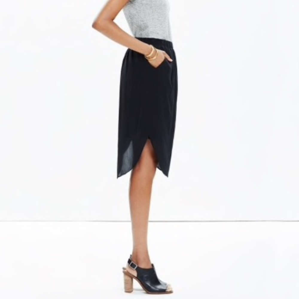 Madewell silk island skirt